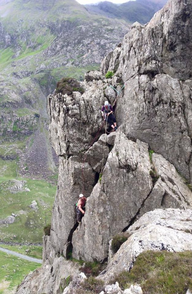 Climbing in Llanberis 